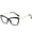 Black, variant on Womens Clear Lens Glasses Full Frame See Through Eyeglasses Vintage Crystal Fashion Eyewear Metal Frame Womens