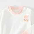 thumbnail image 5 of Ulanda Infant Toddler Baby Girls Clothes Outfits,2 Piece Cute Fall Long-sleeve Top and Pants (Pink, 2-3 Years), 5 of 6