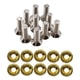 thumbnail image 1 of Junta de tornillos modificados para coche de 20 piezas, soporte para matrícula, acero inoxidable y aluminio Oro kusrkot Junta de tornillos de coche, 1 of 6
