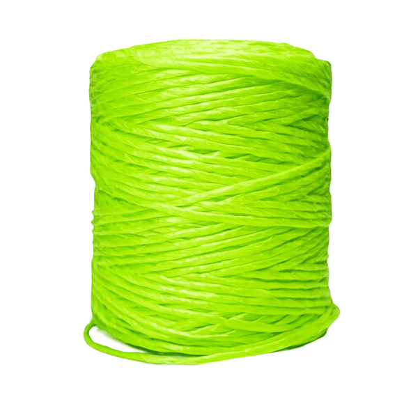 Bobina Rafia Fibrilada TODO PAL CAMPO Verde Neón Calibre 2 | 500 gr