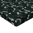 thumbnail image 4 of Ambesonne Tropical Jungle Fitted Sheet, Floral Pattern Boho, Twin XL Size, Off White Forest Green, 4 of 5