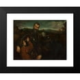 thumbnail image 2 of Paris Bordone 24x19 Black Modern Framed Museum Art Print Titled - Portrait of a Man in Armor with Two Pages, 2 of 5