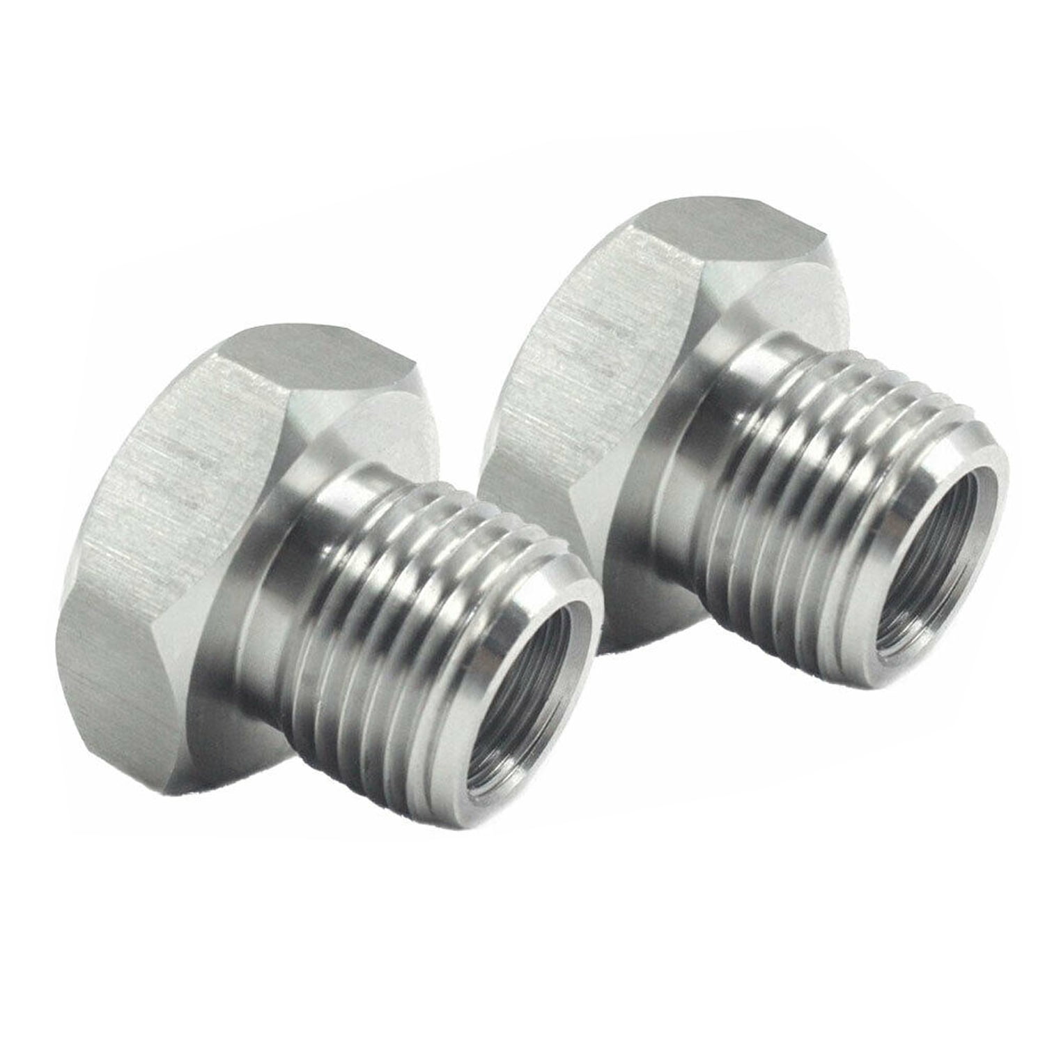 Unbranded Stainless Steel 1/228 to 3/416 Oil Filter Thread Adapter