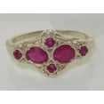 thumbnail image 6 of 925 Sterling Silver Natural Ruby Womens Cluster Ring - Size 5.75, 6 of 6