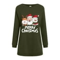thumbnail image 6 of TTUHYWXI Womens Ugly Christmas Sweatshirt Xmas Oversize Crewneck Pullover Marry Christmas Sweater Dress (Dark Green, XL), 6 of 7
