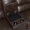 thumbnail image 6 of Coaster Brunson 3-piece Faux Leather Upholstered Motion Sectional Brown, 6 of 10