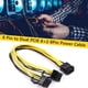 thumbnail image 3 of 6pcs 8Pin hembra a 2x8Pin(6+2) Cable de alimentación GPU macho Cable divisor PCI-E, 3 of 9