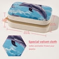 thumbnail image 5 of Dolphin Portable Velvet Travel Organizer with Removable Compartment – Earring Holder & Necklace Stand – Gift, 5 of 7