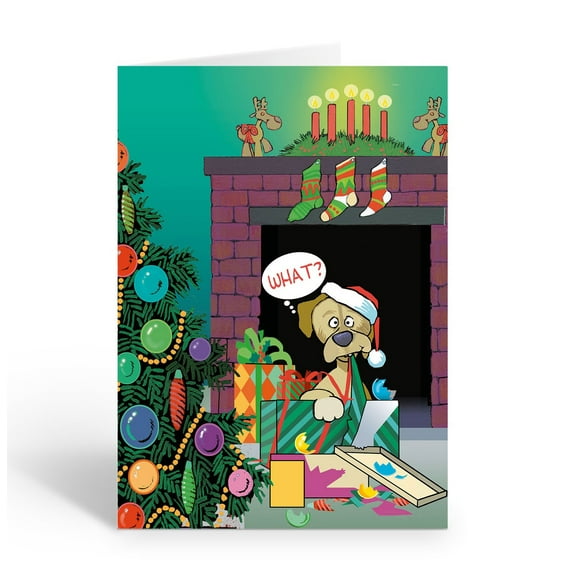 Stonehouse Collection Funny Dog Christmas Cards, Pet Holiday Cards with Envelopes, 5x7 inches, 18 Pack