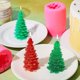 thumbnail image 4 of Molde de silicona con forma de árbol de Navidad 3D, molde para velas, para jabón, chocolate, pastel, fondant, caramelo, para decoración navideña, 4 of 8