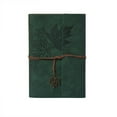 thumbnail image 1 of PENGXIANG Loose-leaf Refillable Notebook Lightweight Portable Notebook for Travelers Writers  Brown A7, 1 of 8