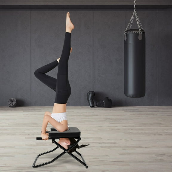 SHZICMY Home Yoga Headstand Chair Bench Stand Fitness Inversion Exercise Inversion Stool