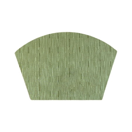 

Wanwan Fan-shaped Non-slip Western Placemat Restaurant PVC Heat Resistant Table Mat