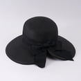 thumbnail image 2 of Sun Hats for Women Gardening Hat Wide Brim Ponytail Beach Sun Breathable Summer Hat with Fold-Up Brim Black One Size, 2 of 3