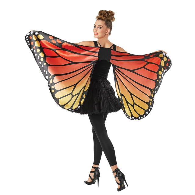 Capa con alas de mariposa monarca para adultos, de Costume