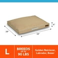 thumbnail image 3 of Vibrant Life Large Dog Bed, Travel Bed, Durable, Chew Resistant, for Large Breeds, 38" x 28", Warm Sand, 3 of 5