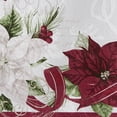 thumbnail image 3 of Elrene Home Fashions Clarette Poinsettia Holiday Fabric Tablecloth, Rose, 60" x 144", 3 of 3