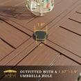 thumbnail image 3 of Vicllax 5-Piece Outdoor Patio Dining Set Wicker Rattan Chairs with Metal Frame and Steel Round Table, 3 of 8