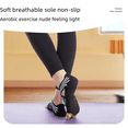 thumbnail image 4 of Zapatillas de yoga, zapatillas de pilates de suela blanda para mujer, calcetines de yoga para entrenamiento de cinco dedos, zapatillas y calcetines sin espalda para bailar, 4 of 5