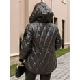 thumbnail image 4 of Women'S Hooded Puffer Jackets Long Sleeve Warm Down Jackets for Womens Puffer Jacket Black S, 4 of 5
