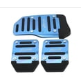 thumbnail image 1 of Aluminum Car Pedal Cover Set  Automatic Transmission & Gas Foot Covers in Red Silvery, Blue - Stylish Auto Interior Accessories, 1 of 6