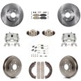 thumbnail image 1 of Transit Auto Front Rear Disc Brake Caliper Rotors Drums Ceramic Pads Shoes Wheel Cylinders and Hardware Kit (11Pc) for Car 2011 Honda Civic GX with 1.8L KC8-101708N, 1 of 11