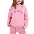 thumbnail image 4 of Girls' Sweatsuit Set - 2 Piece Basic Hoodie Sweatshirt and Jogger Sweatpants for Toddlers and Girls, 4 of 4