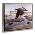 thumbnail image 4 of Stupell Industries Goose Over Creek Animals Painting Brown Floater Framed Canvas Art Print Wall Art, 31 x 25, 4 of 10