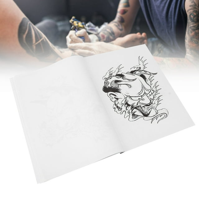 Libro de Plantilla de Tatuaje Pratical, Libro de Tatuaje Profesional de Patrones Portátiles Hannya, Tienda de Tatuajes para Tatuadores de Tatuajes amantes del Tatuaje