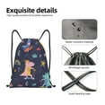 thumbnail image 4 of Daiia Cartoon Dinosaur Scooter Sport Blue Pattern Drawstring Backpack, Gym Bag, Lightweight Backpack, Water-Resistant Bag Travel Sports Backpack, Fitness Bag, Yoga Bag-Medium, 4 of 6