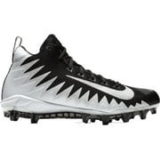 Nike Men's Alpha Menace Pro Mid Football Cleats Black/Silver 9