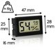 thumbnail image 4 of Mini termómetro higrómetro termohigrómetro Luftfeuchtigkeit Temperaturmesser, 4 of 5