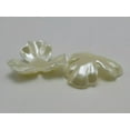 thumbnail image 4 of EOEMY 20 Ivory Acrylic Large Pearl Flower Beads Cap 38mm Center Hole Sewing Craft, 4 of 5