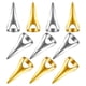 thumbnail image 5 of 10 anillos metálicos para separar el cabello, ideales para trenzas y otros peinados. También sirven como garras falsas para cosplay., 5 of 8