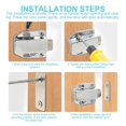 thumbnail image 2 of Cupboard Latch Door Drawer Push Open System Damper Buffer Furniture Parts, 2 of 4