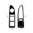 thumbnail image 3 of Real Bright Soft Car Interior Carbon Fiber Sticker Decoration4Pcs Glossy Piano Black Front Door Control Cover For Chrysler 200 SedanAuto Car Protection Interior Accessories, 3 of 8