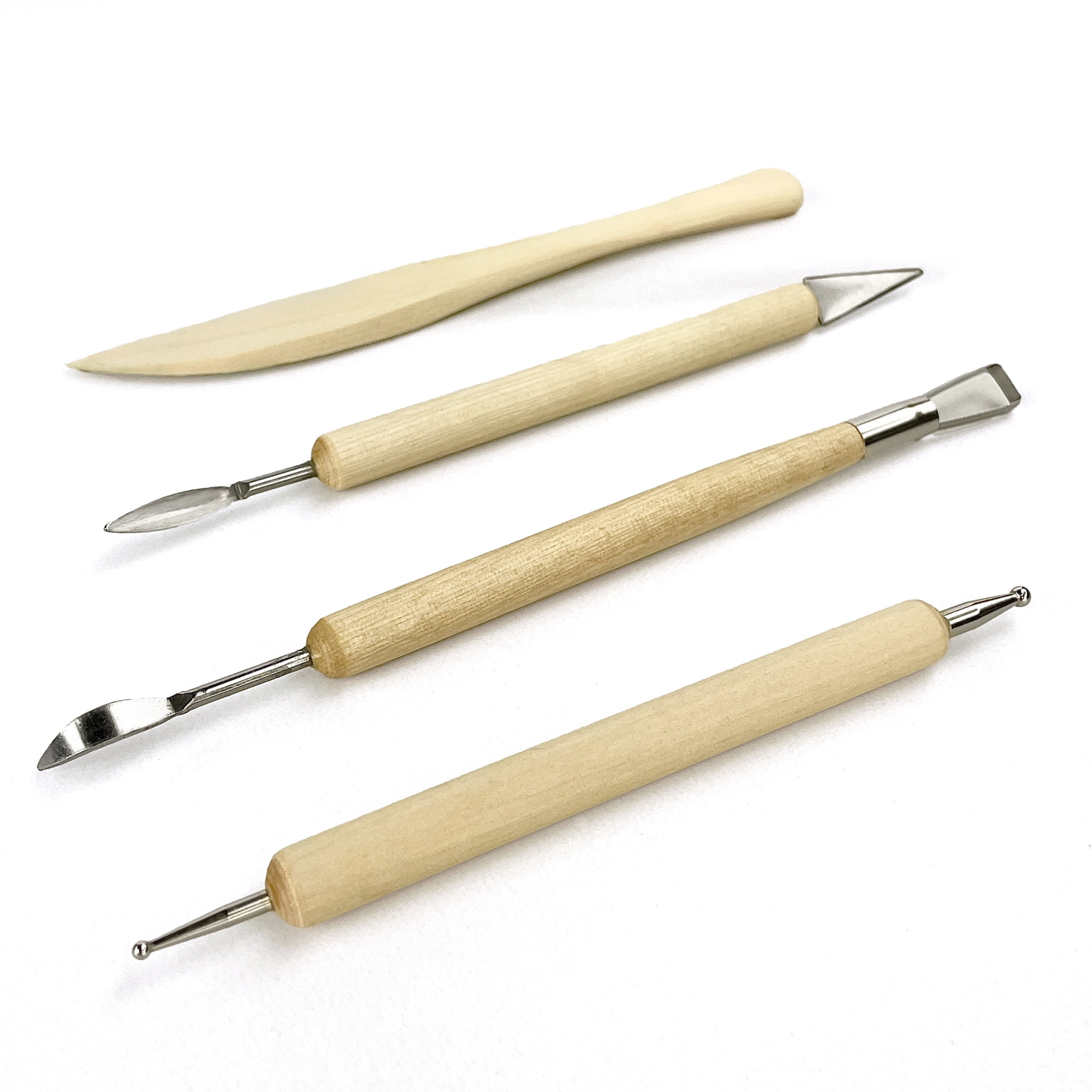 ArtSkills - Art Elements Clay Tools - Wood Handle Dual Ended Clay Sculpting Tool Set