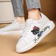 thumbnail image 3 of Zapatillas de deporte hello kitty para mujer, zapatos informales con plataforma para kateboarding, planos, 3D, graffiti, color rosa, 3 of 5