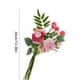 thumbnail image 3 of Ramo de rosas de seda artificial - flores sintéticas rojas, rosas, beige y moradas para decoración exterior e interior, 7,87x13 in, 3 of 6