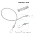thumbnail image 4 of Unique Bargains Attaches de Rideaux, Lot de 6 Attaches de Rideaux Tressées avec Crochets à Vis et Boulons, Blanc, 4 of 7