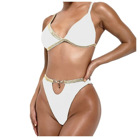 

Bathing Suit Women Sports Two-Piece Women s Solid Bikini Bathing Suit Beachwear Swimwear Swimsuit Women Bathing Suits plus Size Swim Sports Bra for Swimming Sunflower Swimming Suits for Women
