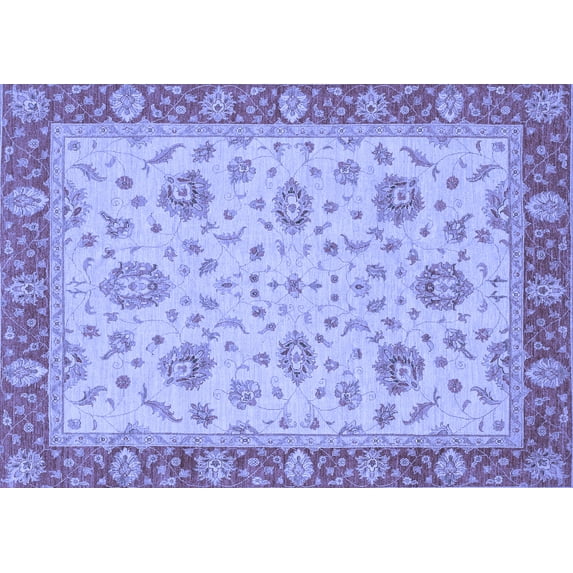 Ahgly Company Indoor Rectangle Oriental Blue Traditional Area Rugs, 2' x 3'