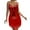 Red, variant on IROINNID V-Neck Sheath Dress For Women Fashion Suspender Sequin Feather Sleeveless Solid Mini Party Dress