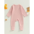 thumbnail image 4 of Cenuakty Newborn Baby Romper Pajamas Long Sleeve Crew Neck 2 Way Zipper Footless Jumpsuit Sleeper, 4 of 8