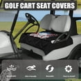 thumbnail image 3 of Whosucclay American Flag Golf Themed Graphic Print Towel Cover, Breathable Anti-Slip Elastic Protector for Club Car EZGO Yamaha, 52.36"x 32.28", 3 of 7