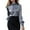 Grey, variant on Women's Elegant Satin Blouse, Fall Long Sleeve Tie Neck Shirt with Two Back Buttons, Formal Office Work Top and Special Occasion Blouse for Women Black L