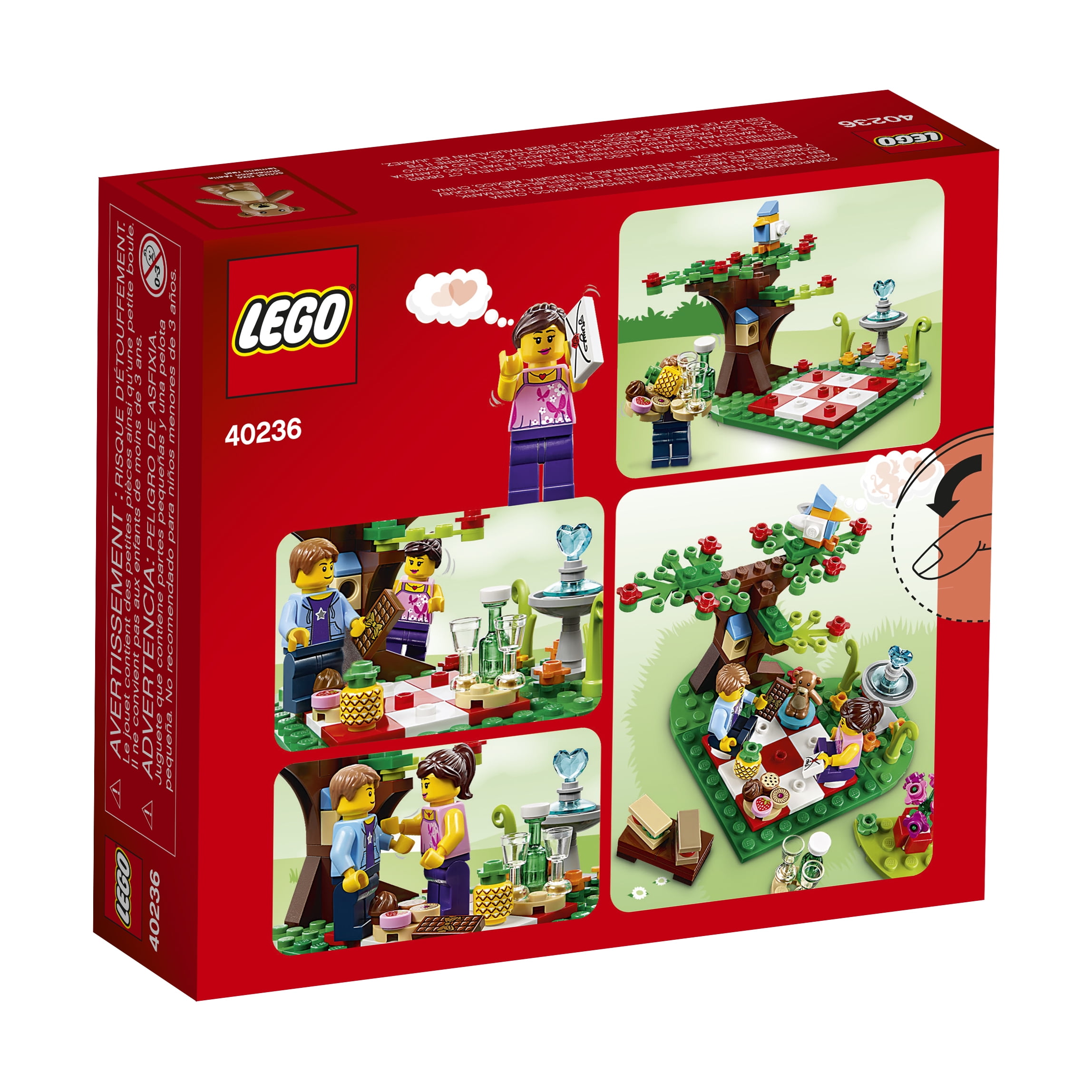 svejsning newness revolution LEGO Seasonal Romantic Valentine Picnic Set 40236 - Walmart.com
