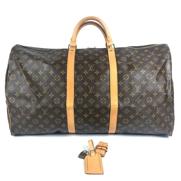 Pre-Owned LOUIS VUITTON M41422 Monogram Keepall 60 Bag, Handbag, Travel Boston Canvas, Men's,...