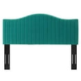 thumbnail image 6 of Tufted Headboard, Full Queen Size, Velvet, Teal Blue, Modern Contemporary Urban Design, Bedroom Master Guest Suite, 6 of 10