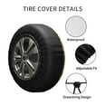 thumbnail image 4 of Kll Gold Shiny Tire Cover,Universal Wheel Tire Cover For Trailer, Rv, Suv, Truck,Camper And Many Vehicle,(17 Inch), 4 of 7
